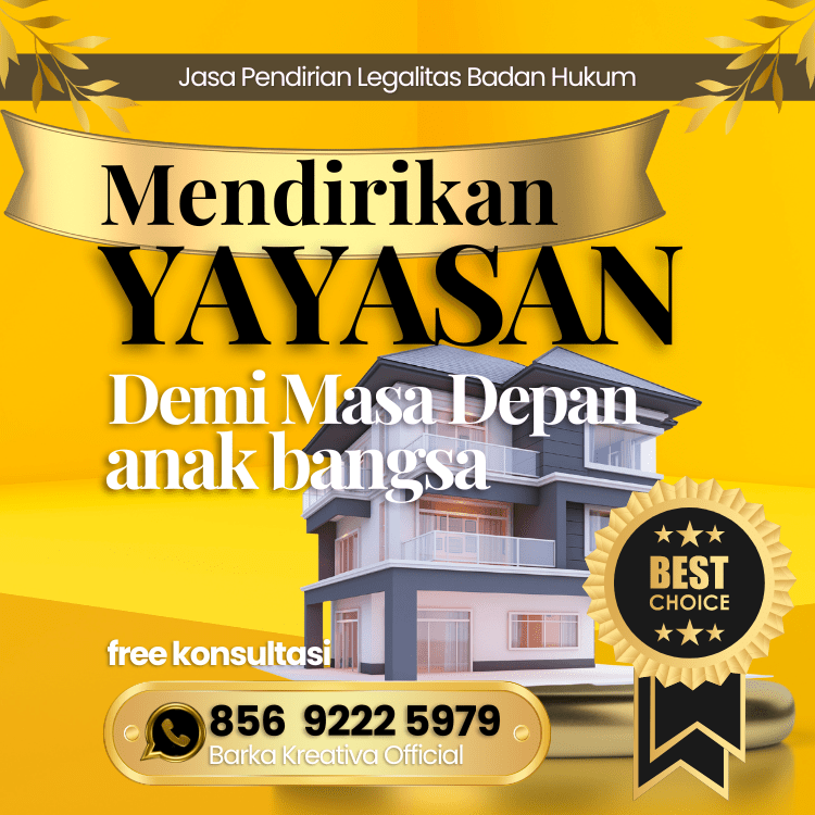 Jasa Pembuatan Yayasan