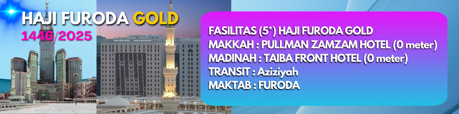 Fasilitas Hotel Haji Furoda Gold 1446/2025
