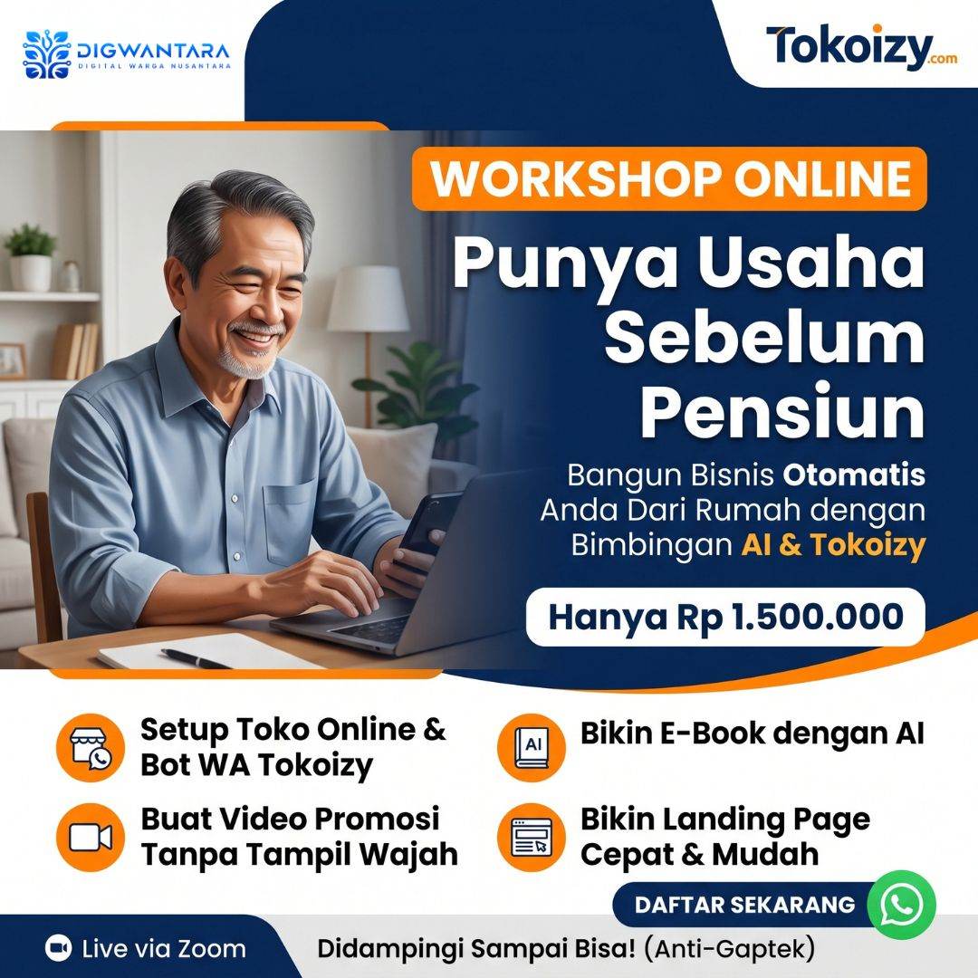 Workshop Online Punya Usaha Sebelum Pensiun