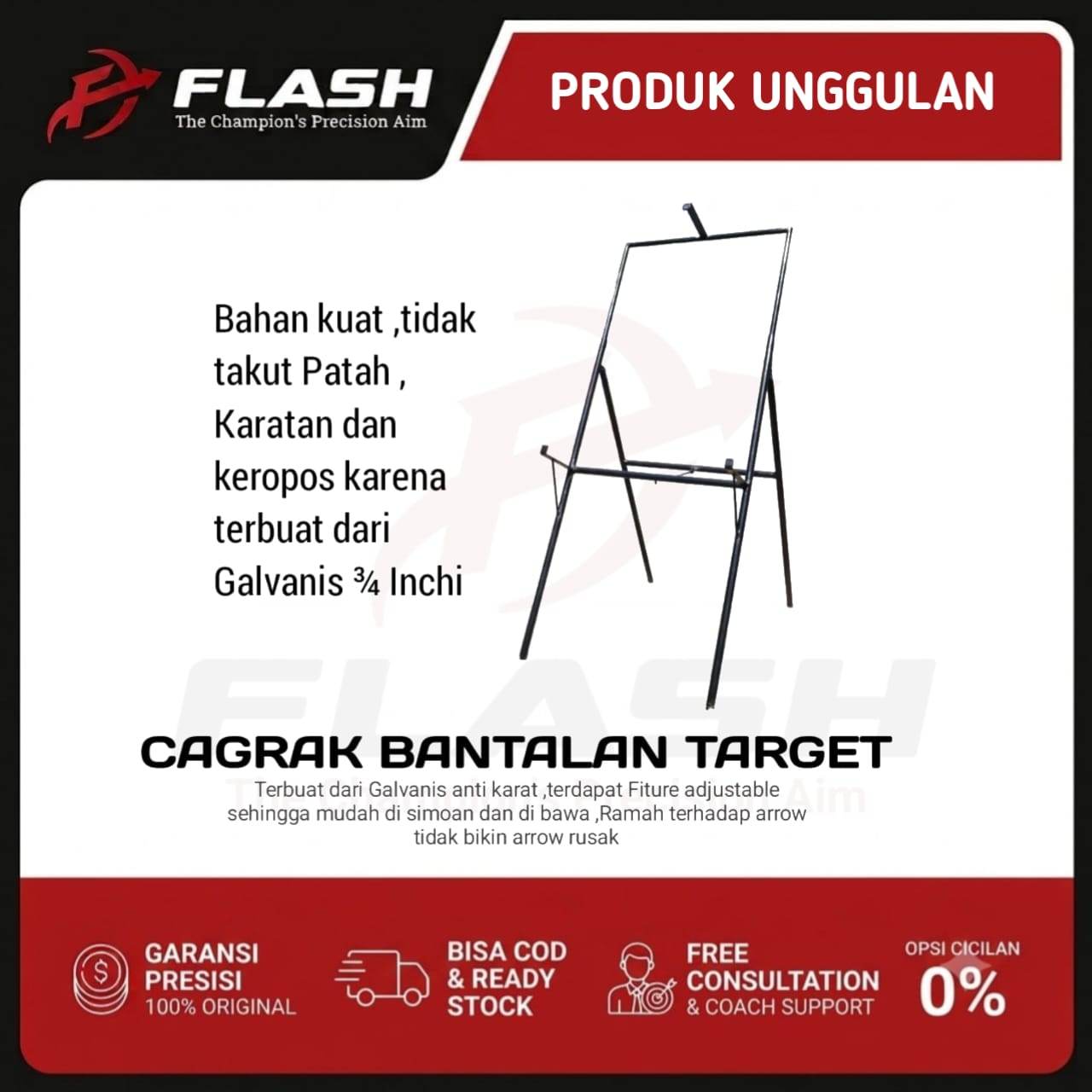 STAND TARGET PANAH | Standing Cagrak Target Panahan | UKURAN STANDAR PERTANDINGAN