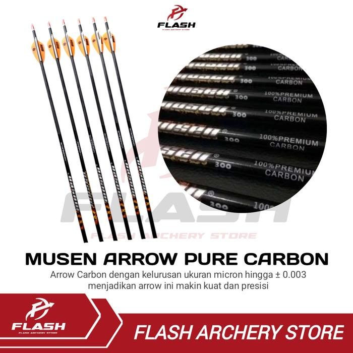 Arrow Pure Carbon Musen Premium Original Straight ±0.003 - ½ Lusin