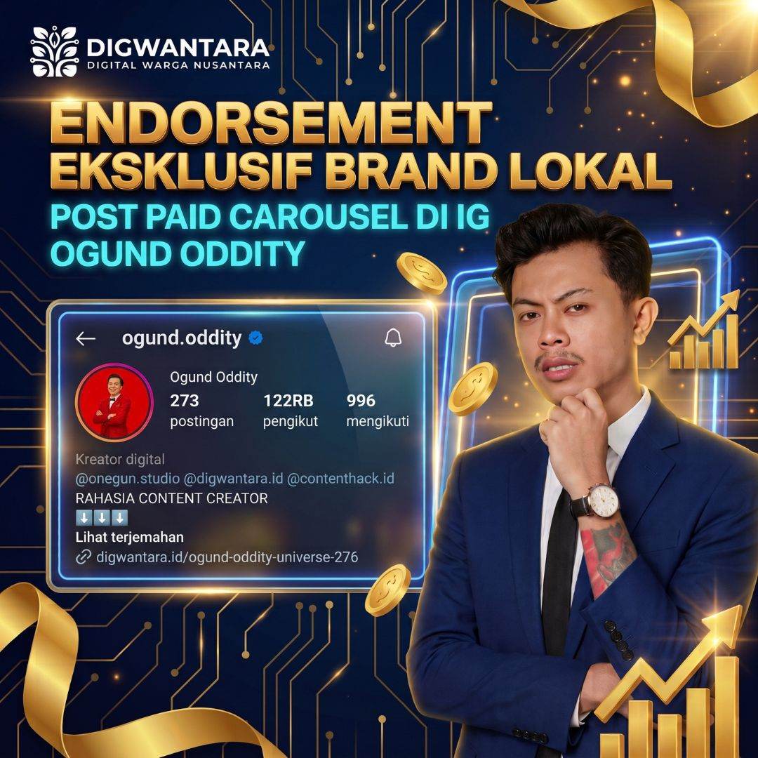 Endorsement Eksklusif Brand Lokal - Post Paid Carousel di IG Ogund Oddity