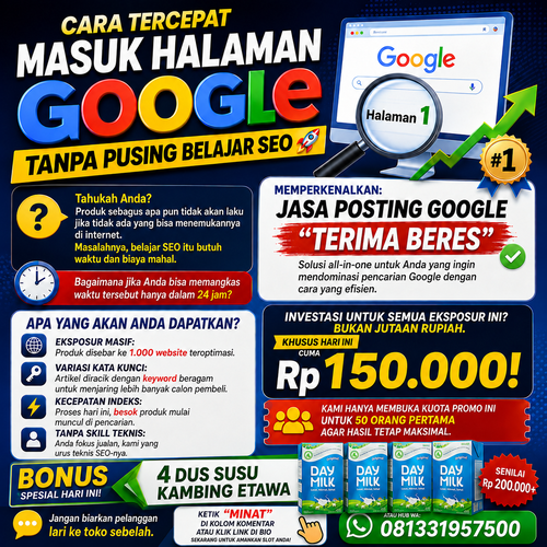 Jasa Posting Google Murah & Cepat: Dominasi Pencarian Tanpa Ribet SEO