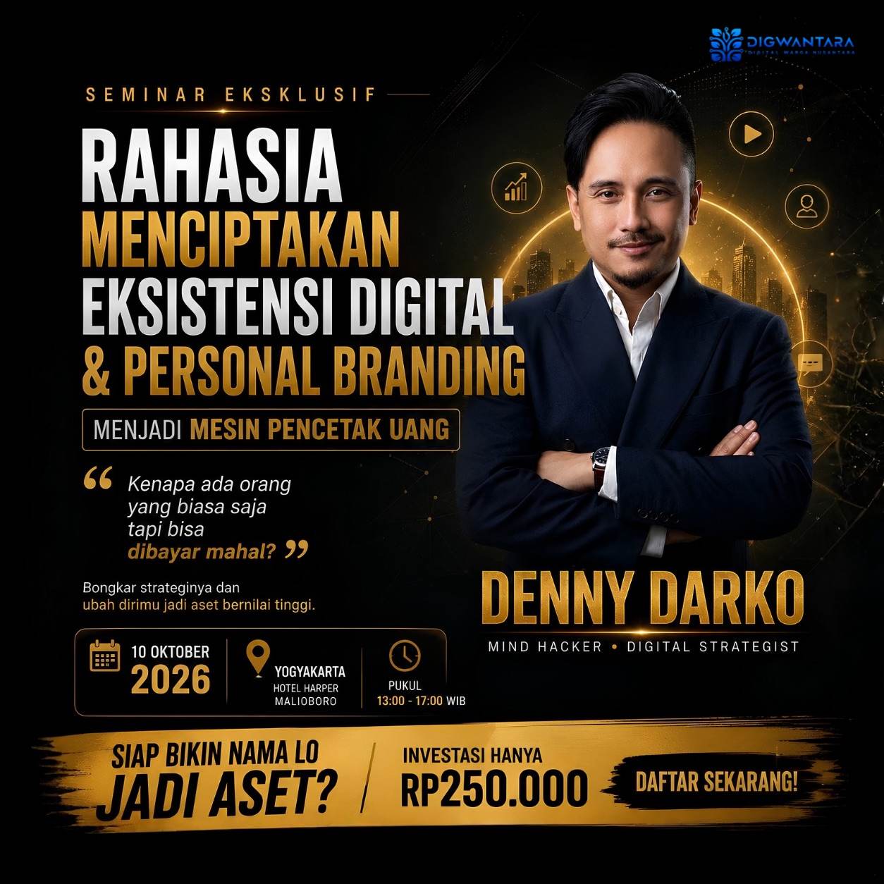 Rahasia menciptakan eksistensi digital & personal branding menjadi mesin pencetak uang