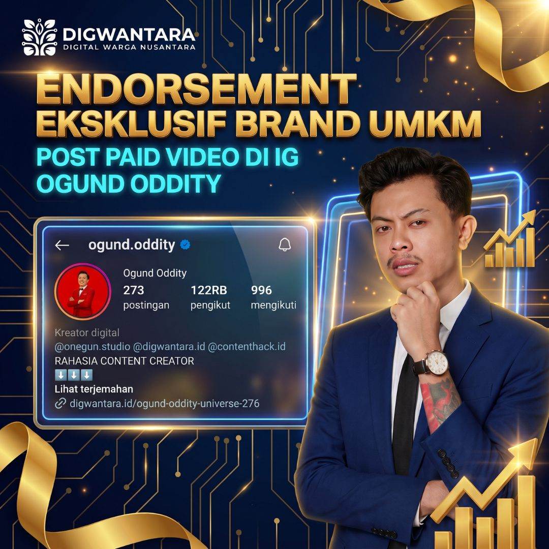 Endorsement Eksklusif Brand UMKM - Post Paid Video di IG Ogund Oddity