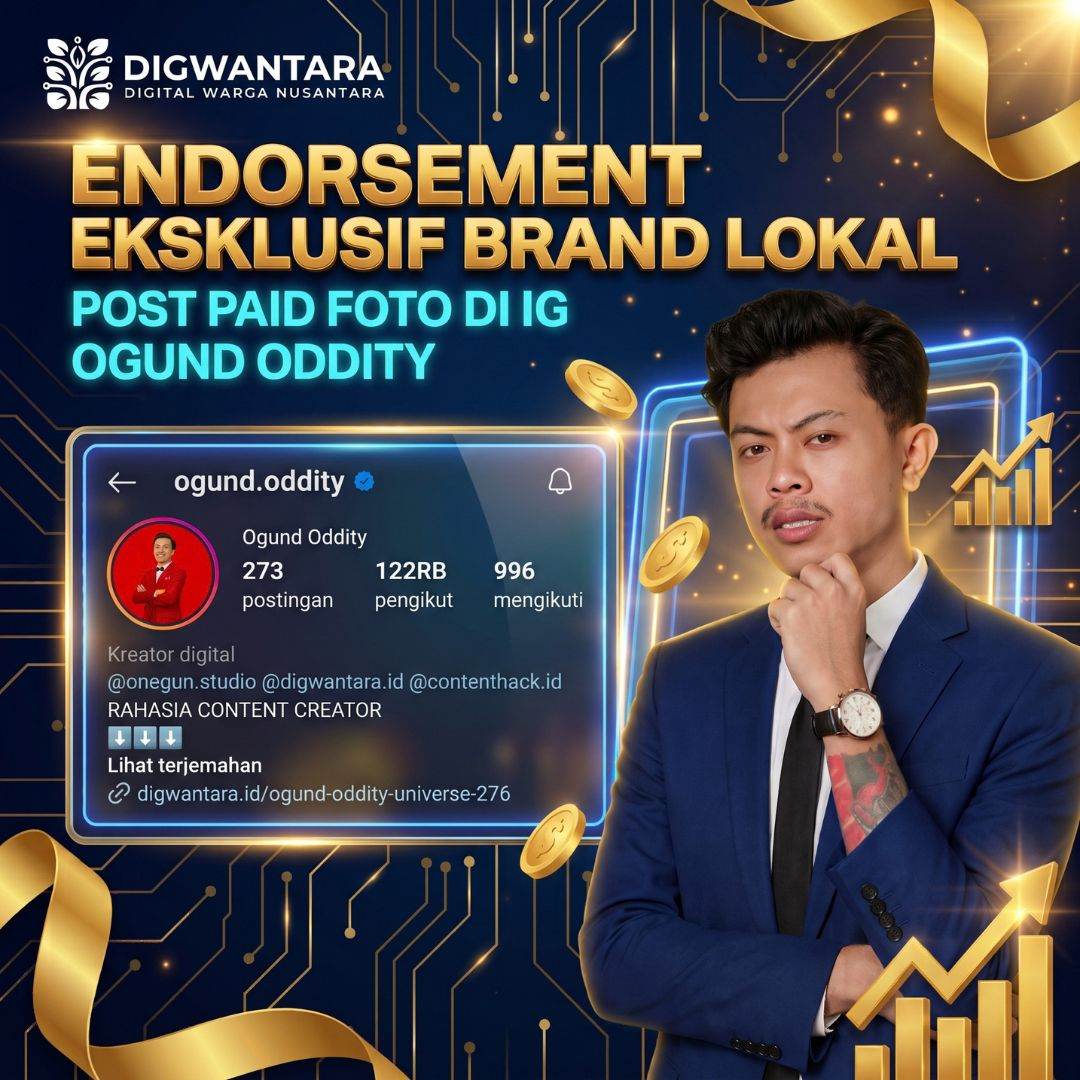 Endorsement Eksklusif Brand Lokal - Post Paid Foto di IG Ogund Oddity