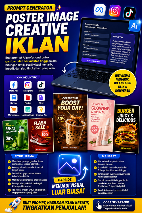 Prompt Generator Poster Image Creative Iklan