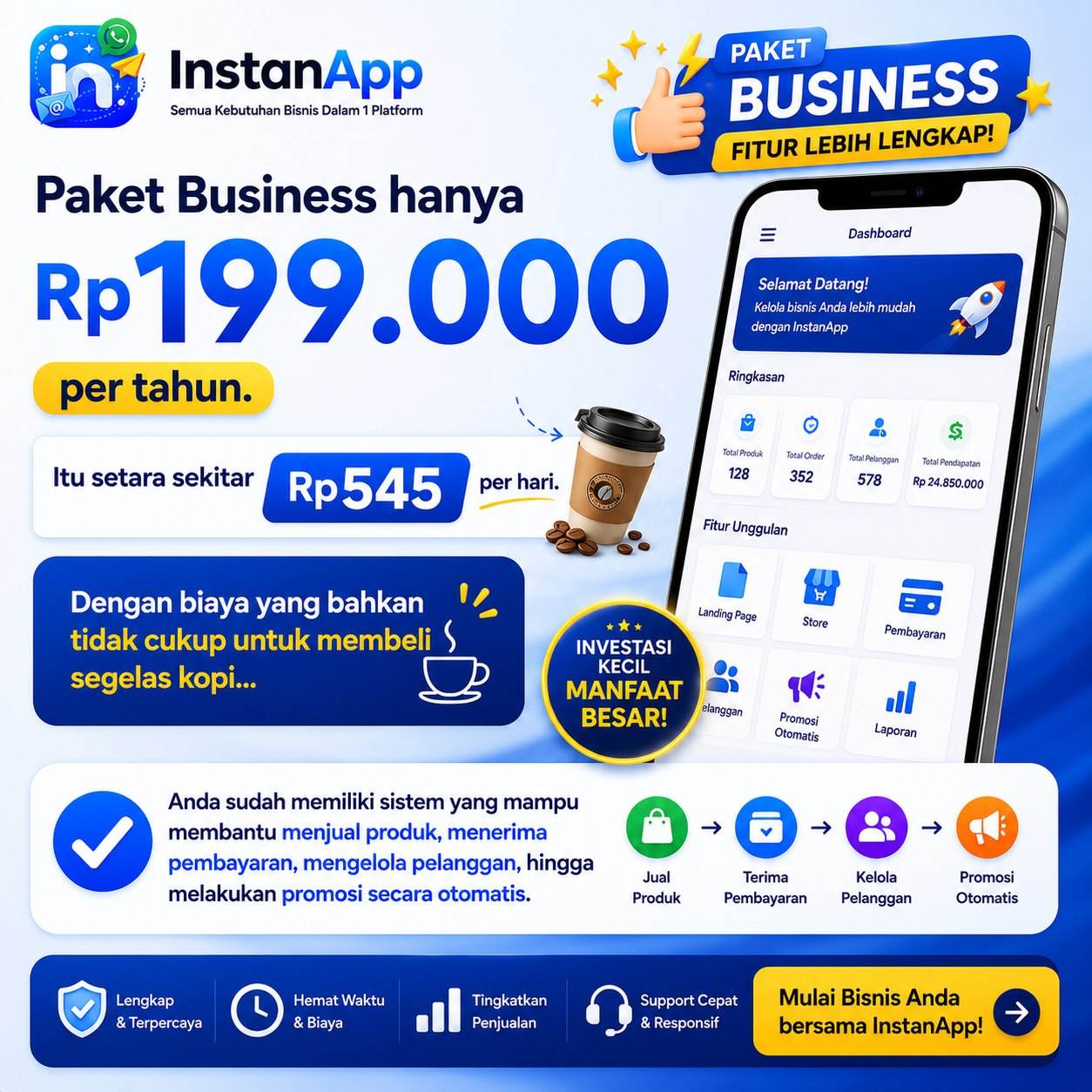 Instan App Paket Busines 1 Tahun