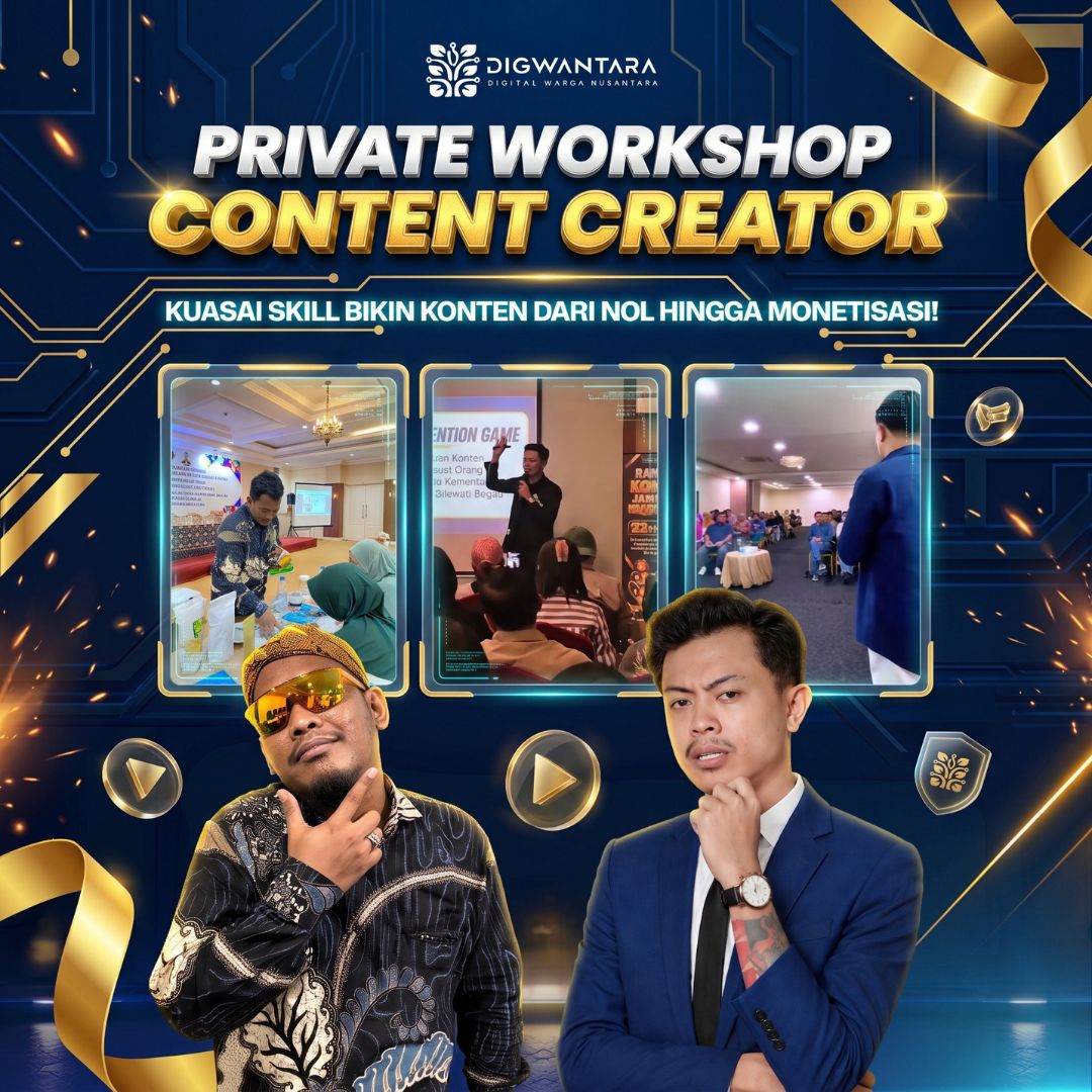 Private Workshop Content Creator: Kuasai Skill Bikin Konten dari Nol Hingga Monetisasi!