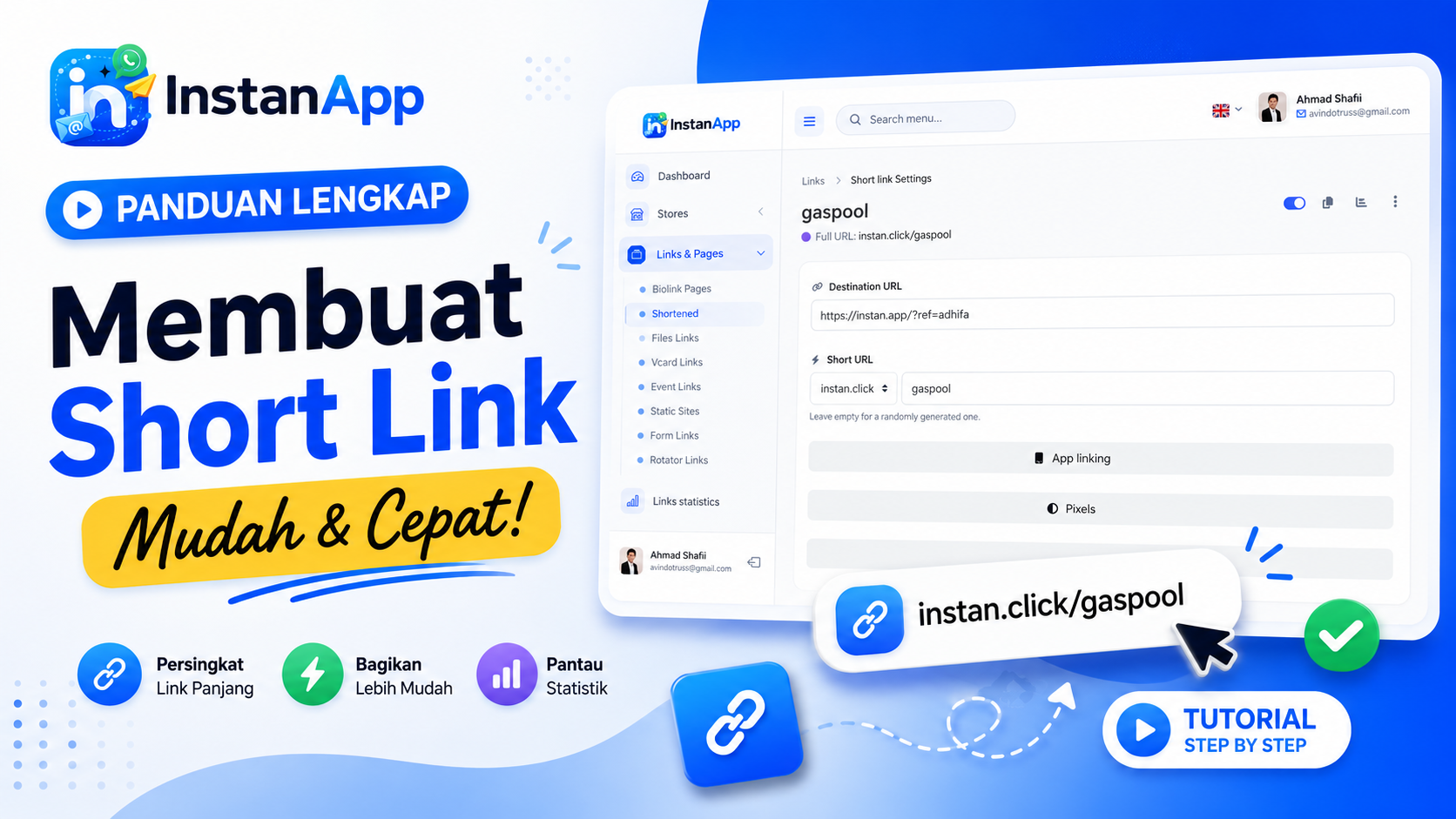 Membuat Short Link