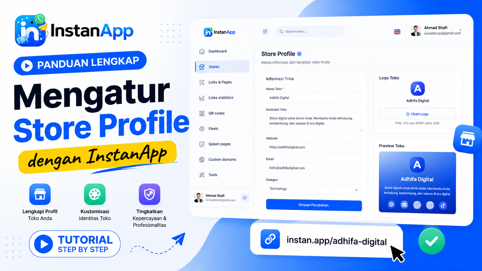 Mengatur Store Profile