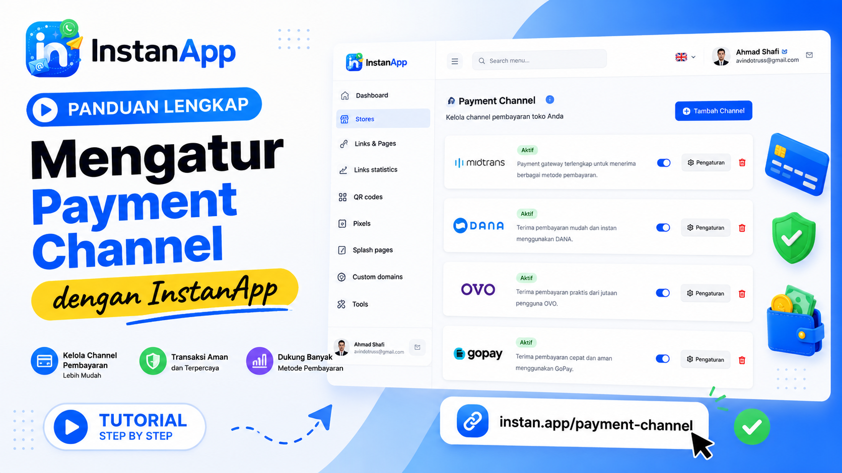Mengatur Payment Channel