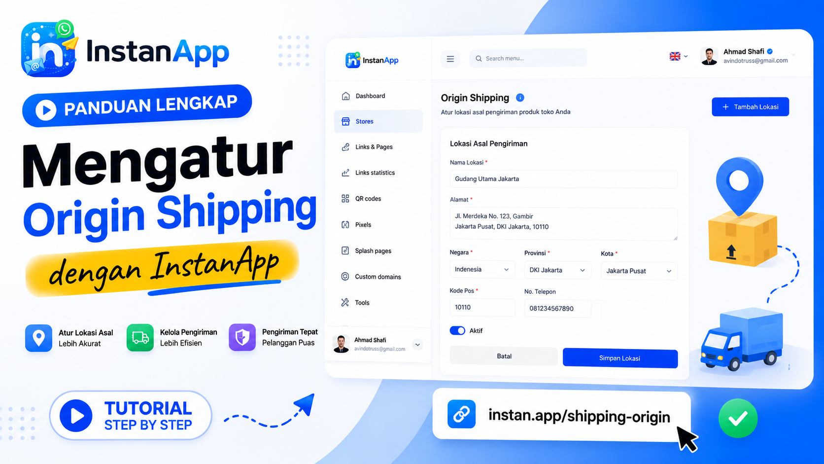 Mengatur Origin Shipping