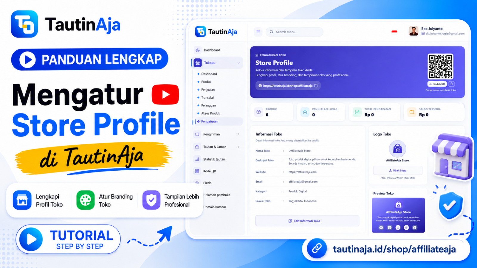 Mengatur Store Profile