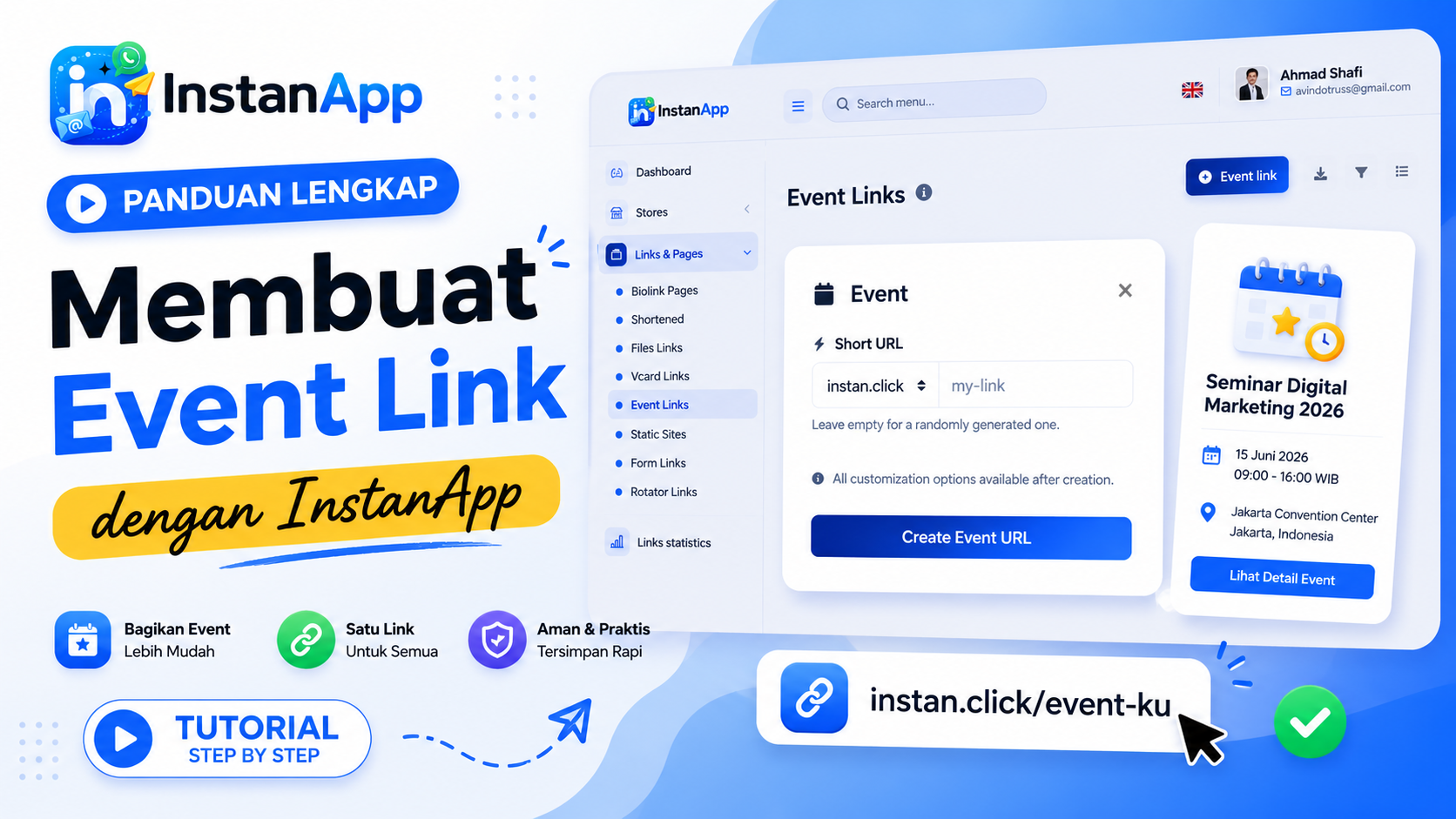 Membuat Event Link